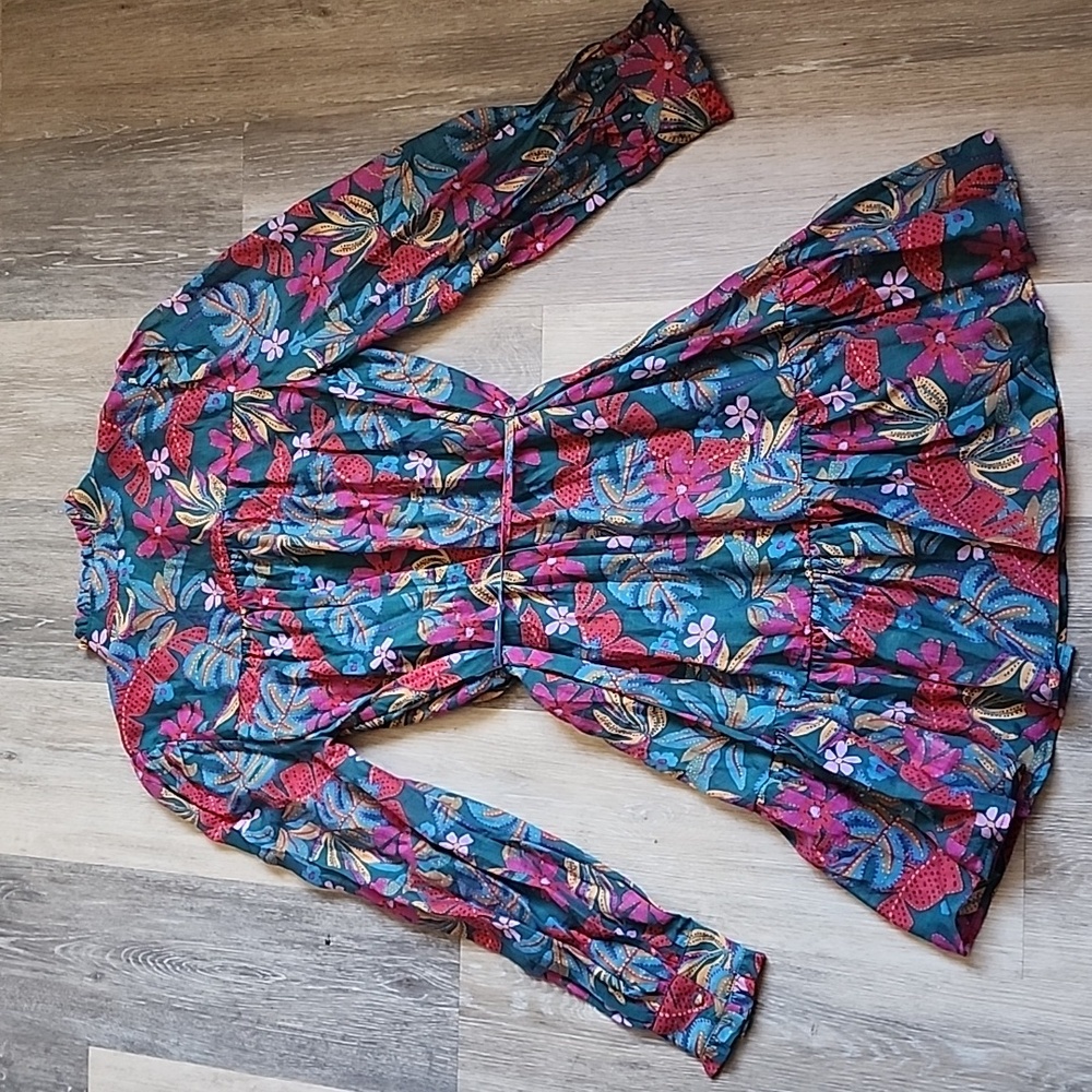 Floral Long Sleeve Dress - Picture 9 of 16